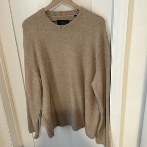 AllSaints crew sweater light beige